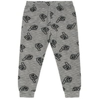 Petit Lem Boys Super мек долг ракав врвот со долги панталони со 2 парчиња пижама постави големини со 4-14