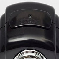 Crosley Bakelite Black Arch Alram Alarm часовник со декоративен дизајн и тивко движење