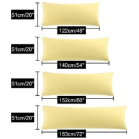 Единствени поволни цени долги перници за перници за микрофибер покрива злато 20 x48