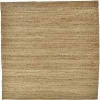 Kno природно рачно изработено килим, цврста боја, бисквит тен, 9FT-6in 13FT-6in