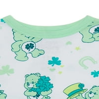 Грижа мечки за мали деца Унис Сент Патрик, сет со пижами со 2 парчиња, големини 12 милиони-5Т