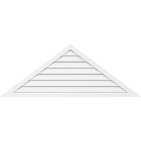 84 W 17-1 2 H Триаголник Површински монтирање PVC Gable Vent Pitch: Нефункционален, W 2 W 1-1 2 P Brickmould