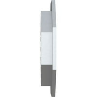 Ekena Millwork 36 W 36 H Octagonal Gable Vent Funtional, PVC Gable отвор со 1 4 рамка за рамна трим