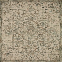 Лолои II Хале Флорал Традиционална област килим, сива, 3'.0 3'.0