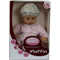 Gotz мафин 13 бебе кукла, без коса и светло розови пижами