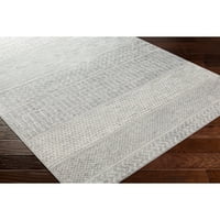 Уметнички ткајачи монако племенски килим, средно сиво, 5'3 круг
