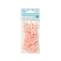 Додатоци за Offray, LT Pink Value Petal Flower со додаток за бисер за свадба, клипови за коса и белешки за