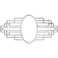 28 W 14 H 1 4 IH 3 4 IW 3 4 P Елизабет Архитектонско одделение ПВЦ пирниран таван медалјон, антички пивтер