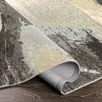 Уметнички ткајачи Апстрактна модерна област килим, кафеава
