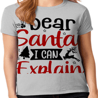 Графичка Америка Божиќен празник Дедо Мраз цитира женска колекција за графички маици