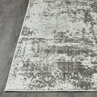 LOMAKNOTI RHANE ALENZI 9 '12' сива апстрактна килим во затворен простор