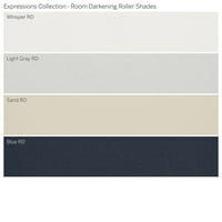 Колекција на сопствени изрази, безжична просторија затемнувачка сенка на ролери, светло сива, 46 ширина 72 Должина