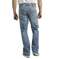 Сребрени фармерки копродукции за машка Крег Лесно вклопување фармерки, големини на половината 30-42