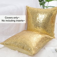 Уникатни поволни решенија за декоративни перници за фрлање опфаќа 16 x16 златен тон