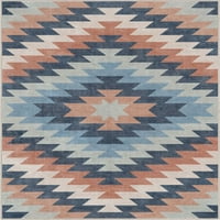 Добро ткаен Аполо Албукерк Гроздобер југозападниот дел на синиот рамка 2'3 3'11 Област килим