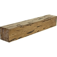 Екена мелница 8 H 12 D 84 W Pecky Cypress Faa Wood Camply Mantel, Premium AdEd
