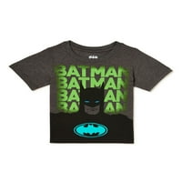 Графичка маица за момчиња Бетмен и Дете за деца, големини од 12 м-т