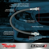 Црево за сопирачка на сопирачката на Raybestos, BH се вклопува во Изберете: Ford Fusion SE, 2013- Buick Lacrosse