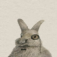 Зајак, библиотекарското сликарство печати на завиткано платно