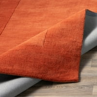 Уметнички ткајачи Фокскрофт изгори портокалова модерна 8 'квадратна површина килим