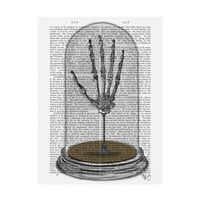 Трговска марка ликовна уметност „Скелетна рака во bellвончето„ Канвас уметност “од Фаб Фанки