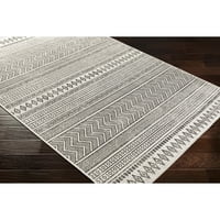 Уметнички ткајачи Eagean Striped Area reg, црна, 7'10 10 'овални