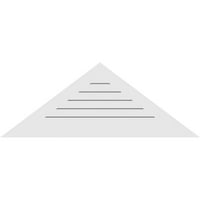 66 W 22 H Триаголник Површински монтирање ПВЦ Гејбл Вентилак: Функционален, W 3-1 2 W 1 P Стандардна рамка