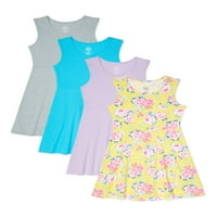 Чуда на нација девојки 4- & плус пролетен летен резервоар играат фустан, 4-пакет