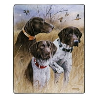 Американска колекција на наследство Големи ловечки кучиња Кралска кадифна Рашел фрлаат ќебе, 50 60