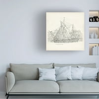 Ричард Фуст „Антички брод скица x“ платно уметност