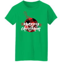 Графичка Америка празничен Божиќен празник Бафало карирана женска графичка колекција на маици