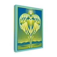 Трговска марка ликовна уметност „Ангел на Земјата“ платно уметност од Дејвид Костент
