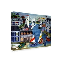 Трговска марка ликовна уметност „едриличарска народна уметност“ платно уметност од Шерил Бартли