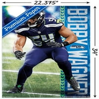 Сиетл Seahawks - Bobby Wagnиден постер, 22.375 34
