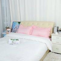 Единствени поволни цени 2-парчиња сатенски разгалени перници за перници розово евро