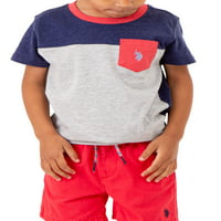 С. Поло Асн. Детско момче џеб маица, големини 2T-5T