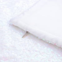 Единствени поволни цени Плескав секвен за декоративни капаци за фрлање перници 16 16 Бело