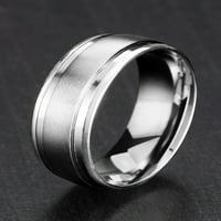 Крајбрежен накит со двојна завршница удобност се вклопува во прстен од не'рѓосувачки челик