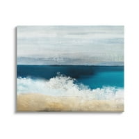 Tuphell Industries Beach Waves кои паѓаат пена Панорамски океан поглед на сликарство завиткано платно печатење