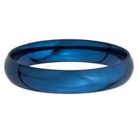 Крајбрежен накит со сина позлатена полиран прстен од не'рѓосувачки челик